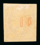 Stamp of Greece » Large Hermes Heads » 1875-80 Printed on cream paper with figures at back 10 lepta red orange