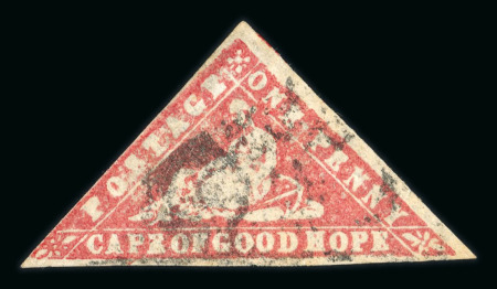 Stamp of South Africa » Cape of Good Hope Cape Good Hope 1861 Woodblock 1d brick red used