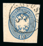 Stamp of Romania » Austrian Levant Post Offices BOTUSCHAN: 1863 15s. brown & 1864 10s. used