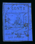 Stamp of British Guiana British Guiana 1852 4d black/deep blue used
