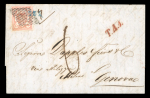 Stamp of Switzerland / Schweiz » Rayonmarken » Rayon III, kleine Ziffer (Rp.) Rayon III, kleine Wertziffern, auf Brief nach Genua