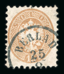 Stamp of Romania » Austrian Levant Post Offices BERLAD: 15s. of the 1864 Issue cancelled by a fine