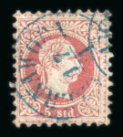 Stamp of Romania » Austrian Levant Post Offices CZERNAWODA & SULINA: Offices in Dobruja, Ottoman Empire. 5s. Cernavova and 10s. & 15s. Sulina