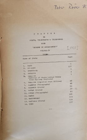 Stamp of India Booklet titled Chapter on posts, telegraphs and telephones