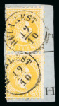 Stamp of Romania » Austrian Levant Post Offices BUCAREST: three pairs of the 1867 Issue, vertical 2s.
