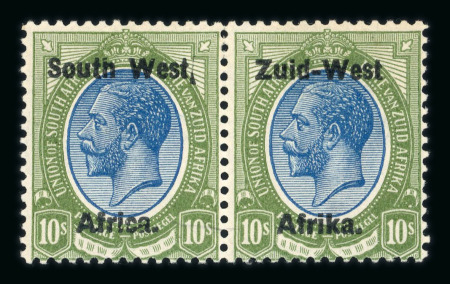Stamp of South West Africa SWA 1923 Type I  10/- pair fine hinged mint