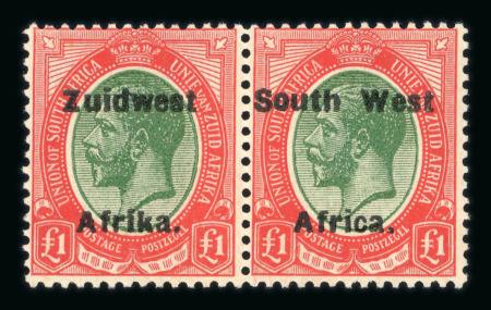 Stamp of South West Africa SWA 1924 Type VI  £1 pair mint never hinged