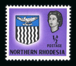 Stamp of Northern Rhodesia Northern Rhodesia 1963 1/ü2d missing orange variety mnh