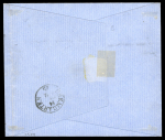 Stamp of Switzerland / Schweiz » Sitzende Helvetia Ungezähnt » 1857-62 Berner Druck, Dickes Papier 40 Rp. grün, 4. Berner Druckperiode, auf doppelgewichtigem eingeschriebenen Brief