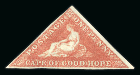 Stamp of South Africa » Cape of Good Hope Cape of Good Hope 1853 1d pale brick-red part o.g.