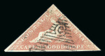Stamp of South Africa » <mark>Cape</mark> <mark>of</mark> <mark>Good</mark> <mark>Hope</mark> <mark>Cape</mark> <mark>of</mark> <mark>Good</mark> <mark>Hope</mark> 1853 1d deep brick-red used x 2