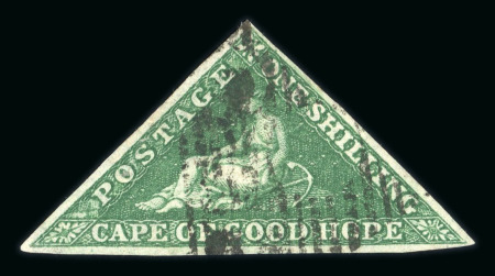 Stamp of South Africa » Cape of Good Hope Cape of Good Hope 1855-63 1s deep dark green used