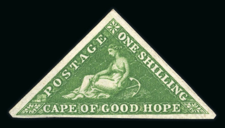 Stamp of South Africa » Cape of Good Hope Cape of Good Hope 1855-63 1s bright yellow green unused