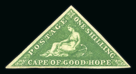 Stamp of South Africa » Cape of Good Hope Cape of Good Hope 1855-63 1s bright yellow green unused