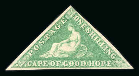 Stamp of South Africa » Cape of Good Hope Cape of Good Hope 1863-64 group 4d and 1s values unused
