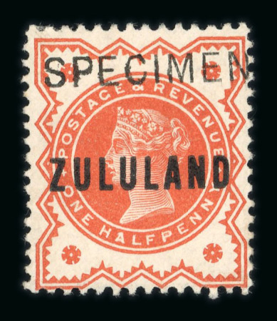 Stamp of South Africa » Zululand 1888-93 1/2d, 1d and 3d with "SPECIMEN" type 6 overprint