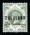 Stamp of South Africa » Zululand 1888-93 1/2d to 5s (excluding the 5d) with "Specimen" manuscript