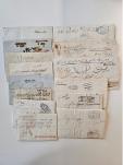 Stamp of Italy » Italy and Areas Collections and Lots 1800a, accumulation of 130 mostly early 1800s pre-stamp mail with fine legible cancels