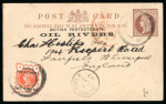 Stamp of Nigerias » Niger Coast Protectorate Postal Stationery: Group of 1/2d and 1d postal stationery cards