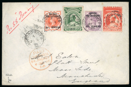 Stamp of Nigerias » Niger Coast Protectorate Opobo River: 1896 (Jun 3) envelope sent to England