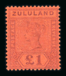 Stamp of South Africa » Zululand 1888-96, mint and used collection on two stockpages