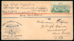 Stamp of United States » 1919 Issues onwards 1933, Zeppelin n° C18 cancelled 26/10/1933 on an illustrated