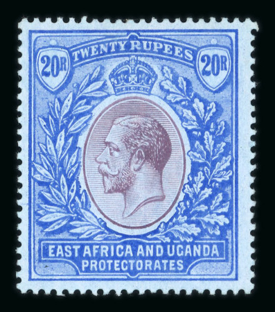Stamp of Kenya, Uganda and Tanganyika » Kenya, Uganda and Tanganyika 1912-21 MCA 20r purple and blue on blue mint