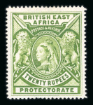 Stamp of Kenya, Uganda and Tanganyika » British East Africa 1897-1903 20r pale green mint