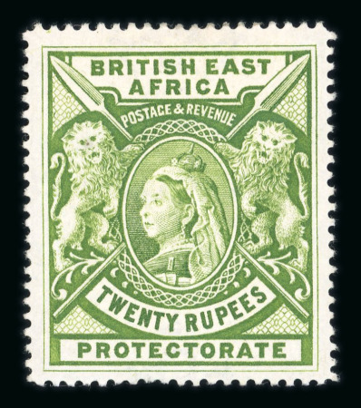 Stamp of Kenya, Uganda and Tanganyika » British East Africa 1897-1903 20r pale green mint