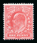 Stamp of Great Britain » King Edward VII » 1911 Harrison & Sons Issues 1911 Harrison 1d aniline pink mint n.h.