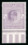 Stamp of Great Britain » King Edward VII » 1911-13 Somerset House Issues 1911-13 Somerset House 2/6d dull greyish purple mint lower marginal