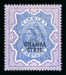 Stamp of India » Collections, Lots etc. 1887-1935 Convention States mint collection on stock pages