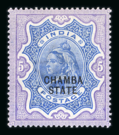 Stamp of India » Collections, Lots etc. 1887-1935 Convention States mint collection on stock pages