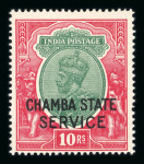 Stamp of India » Collections, Lots etc. 1887-1935 Convention States mint collection on stock pages