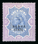 Stamp of India » Collections, Lots etc. 1887-1935 Convention States mint collection on stock pages