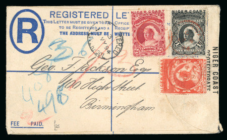 Stamp of Nigerias » Niger Coast Protectorate Niger coast 1894-98 cover accumulation