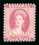 Stamp of Bahamas Bahamas 1862-1935 mint collection on stock sheets
