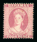 Stamp of Bahamas Bahamas 1862-1935 mint collection on stock sheets