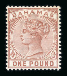 Stamp of Bahamas Bahamas 1862-1935 mint collection on stock sheets