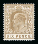 Stamp of Bahamas Bahamas 1862-1935 mint collection on stock sheets