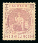 Stamp of Barbados Barbados 1852-1935 mint collection on stock pages