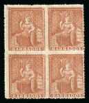 Stamp of Barbados Barbados 1852-1935 mint collection on stock pages