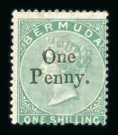 Stamp of Bermuda Bermuda 1865-1935 mint collection on stock sheets