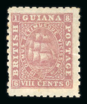 Stamp of British Guiana British Guiana 1865-1935 mint collection on stock sheets