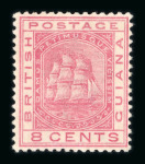 Stamp of British Guiana British Guiana 1865-1935 mint collection on stock sheets