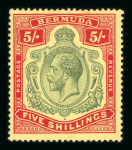 Stamp of Bermuda 1918-22 MCA group of four varieties