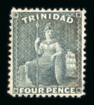 Stamp of Trinidad and Tobago Trinidad & Tobago 1851-1935 mint collection on stock sheets