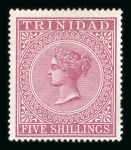 Stamp of Trinidad and Tobago Trinidad & Tobago 1851-1935 mint collection on stock sheets