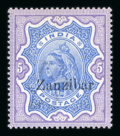 Stamp of Zanzibar Zanzibar 1895-1936 mint collection on stock sheets