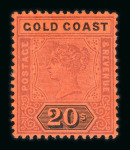 Stamp of Gold Coast Gold Coast 1875-1935 mint collection on stock sheets